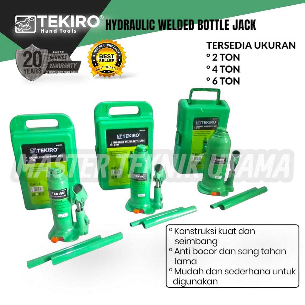 Jual TEKIRO Dongkrak Mobil Model Botol REL Hidrolik / Hydraulic Jack 2 ...