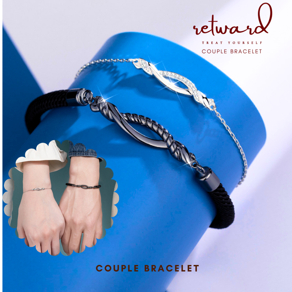 Jual [COD] Gelang couple sepasang SET ( isi 2pcs ) Titanium aesthetic ...