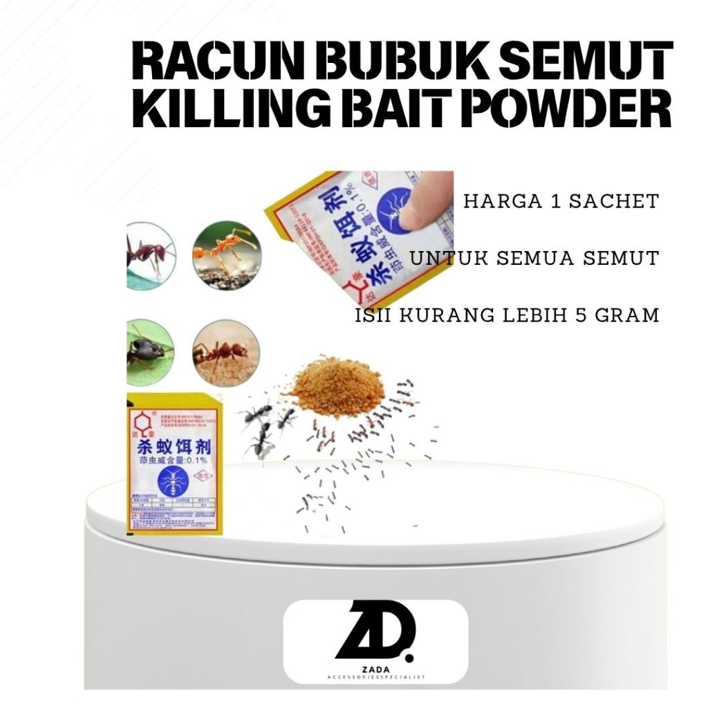 Jual Racun Bubuk Semut Killing Bait Powder Serbuk Obat Pembasmi Sarang ...