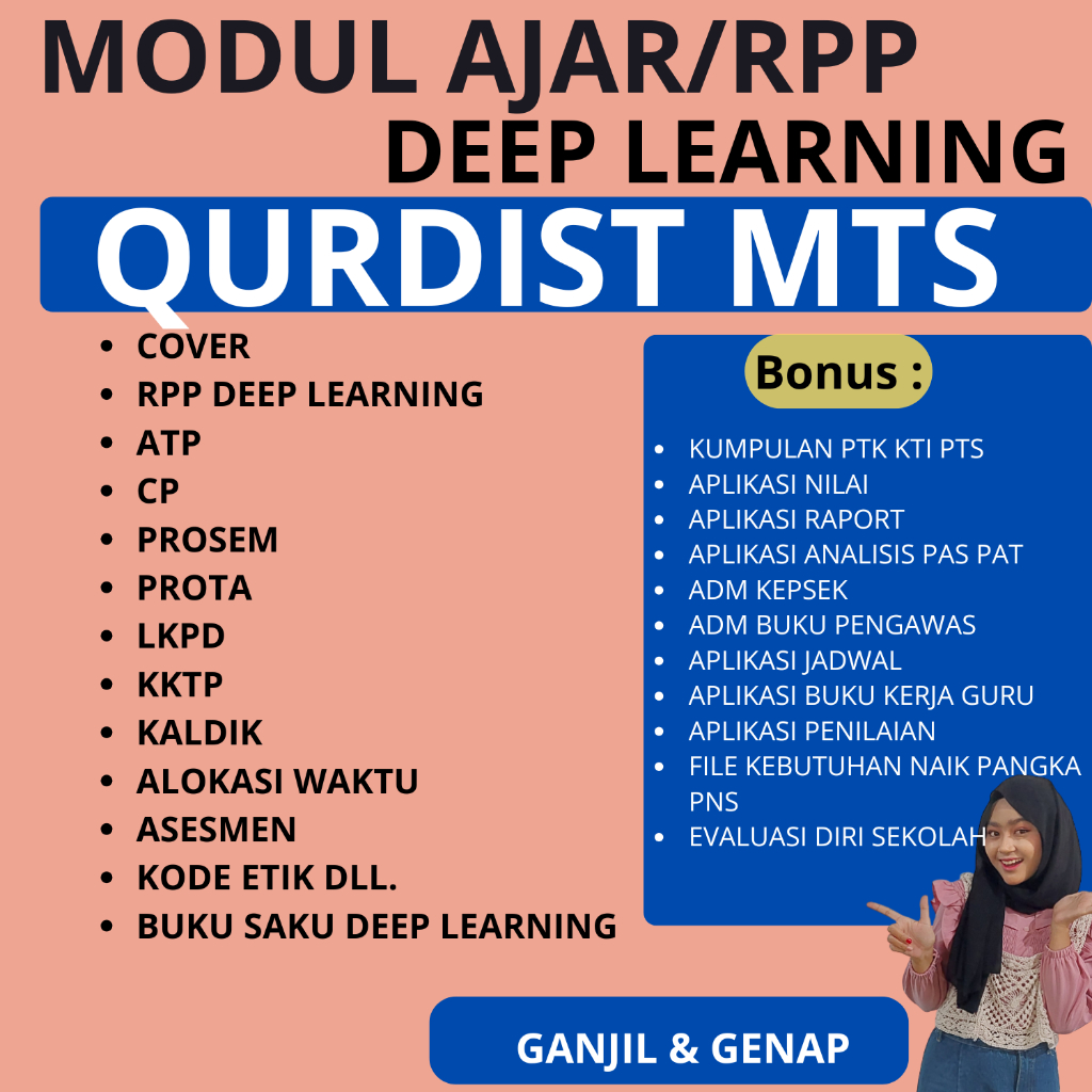 Jual Modul Ajar/RPP Deep Learning QURDIST MTS SMP KELAS 7 8 9 - RPP ...