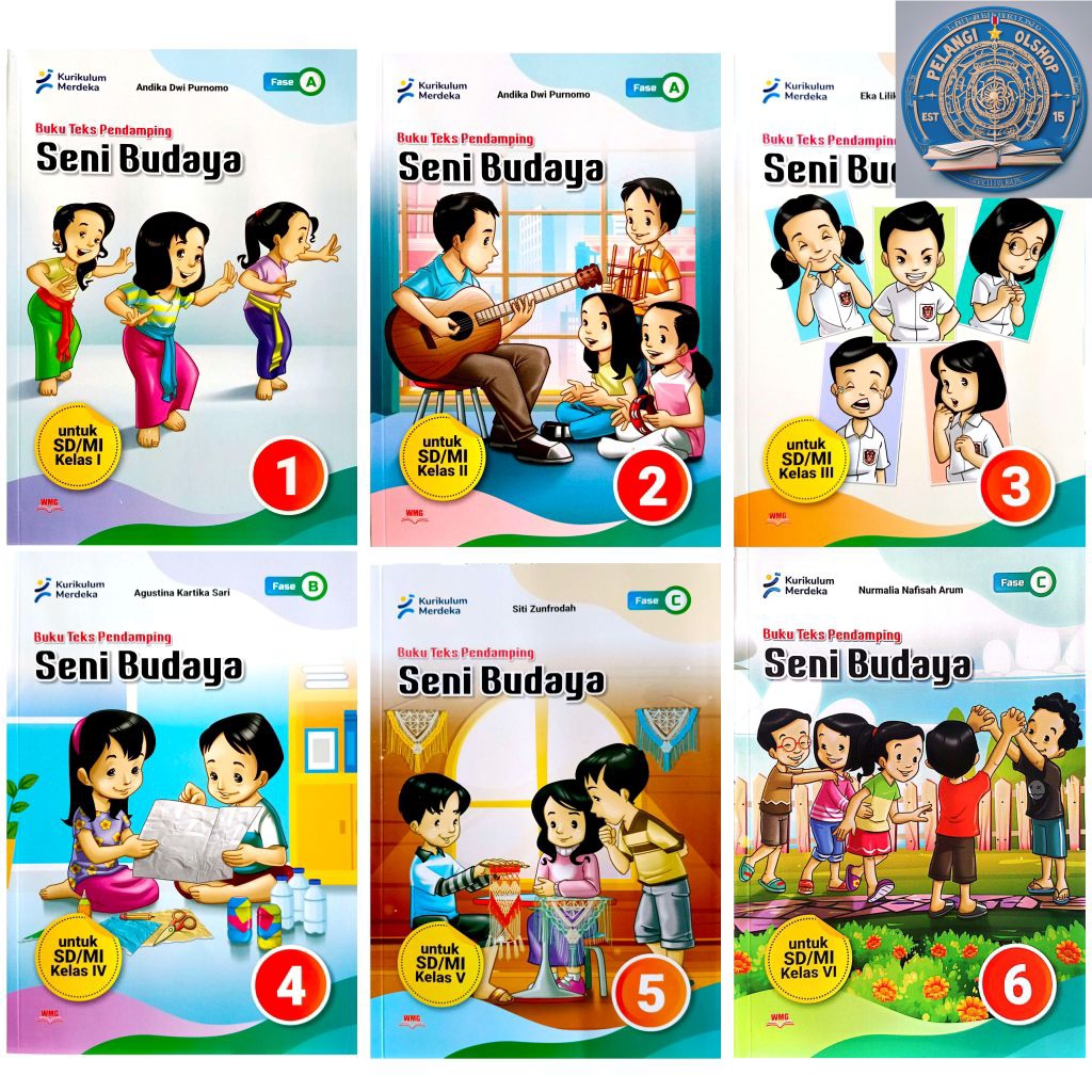 Jual WMG SENI BUDAYA SD/MI KELAS 1 2 3 4 5 6 KURIKULUM MERDEKA WARNA ...