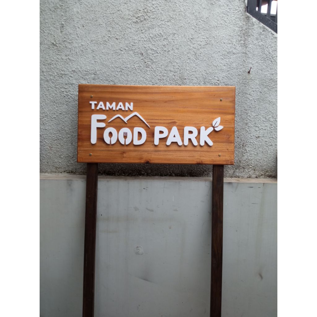 Jual plang signboard 50*100 + tiang besi hollow | Shopee Indonesia