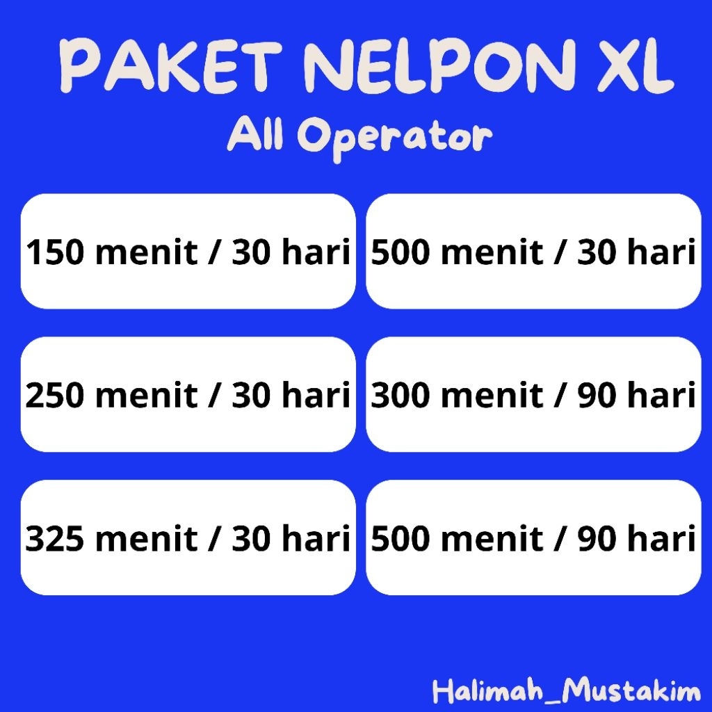 Jual Paket Nelpon XL ALL Operator 30 hari dan 90 hari | Shopee Indonesia