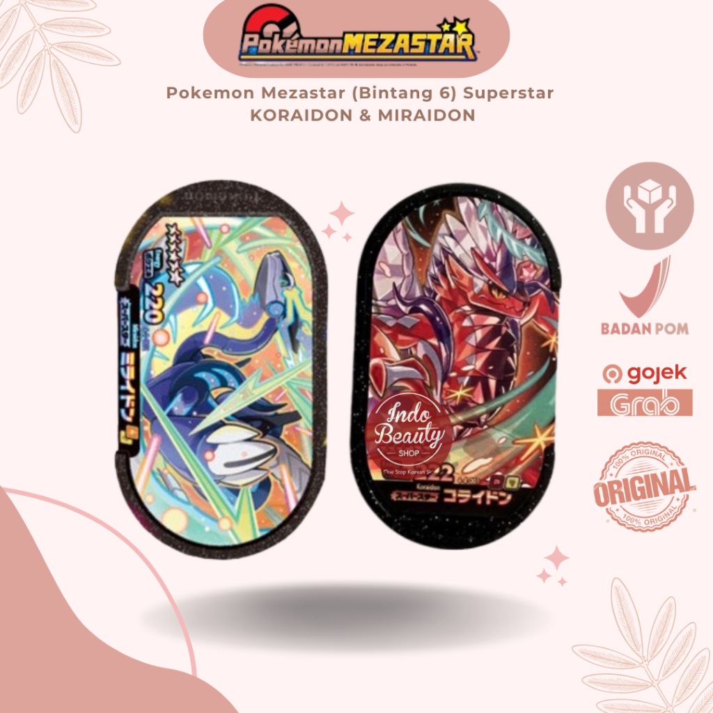 Jual (BINTANG 6) Pokemon Mezastar Superstar Pokemon - Miraidon ...