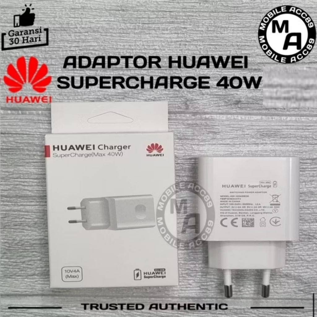 Jual Adaptor Huawei 40W SuperCharge Kepala Charger 40 watt Fast ...