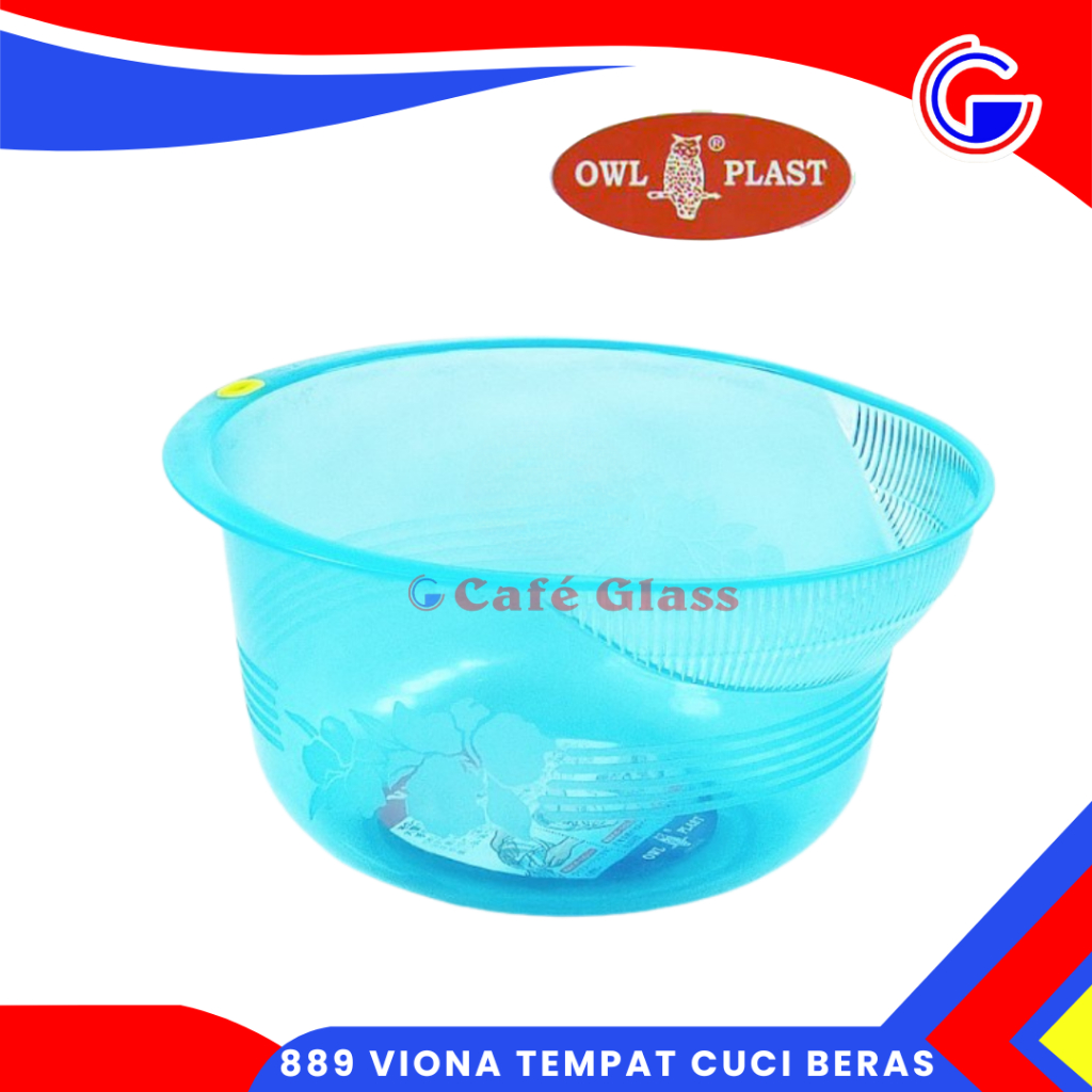 Viona Tempat Cuci Beras Plastik - Baskom Saringan Peniris Air Dapur - 889 Baskom Saringan