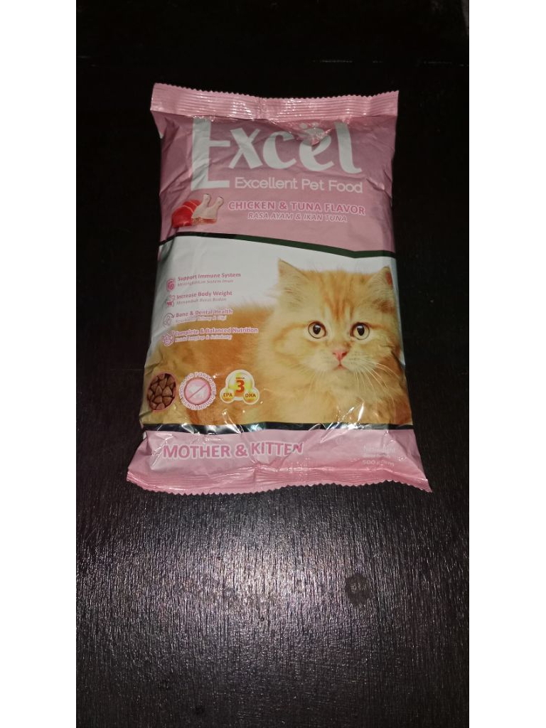 Jual Excel Kitten And Mother Freshpack 500 GRM dapat 5pcs | Shopee ...