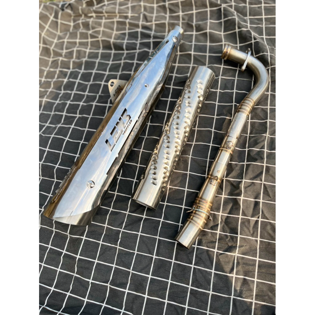 Jual knalpot standar Racing model WAVE ORIGINAL LENZ MUFFLER | Shopee ...
