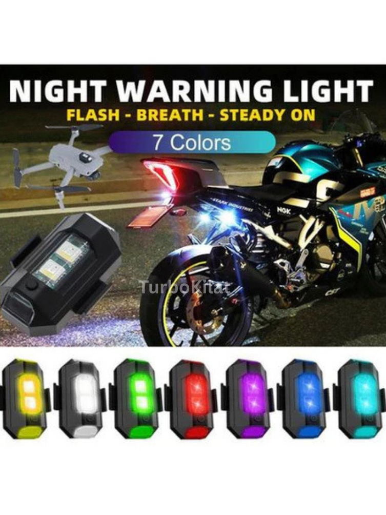 Jual Lampu LED Kedip RGB 7 Warna USB Mobil Motor Lampu Peringatan ...