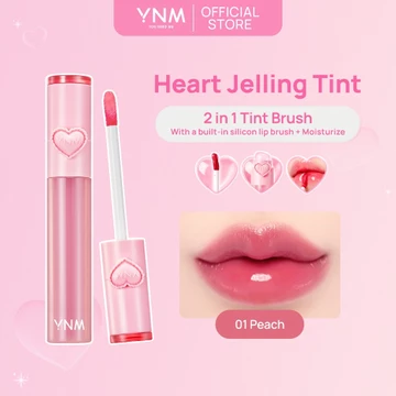 YNM Heart Jelling Tint 2 In 1 Tint Brush Korea Warna Natural Melembabkan Glossy Stain Tidak