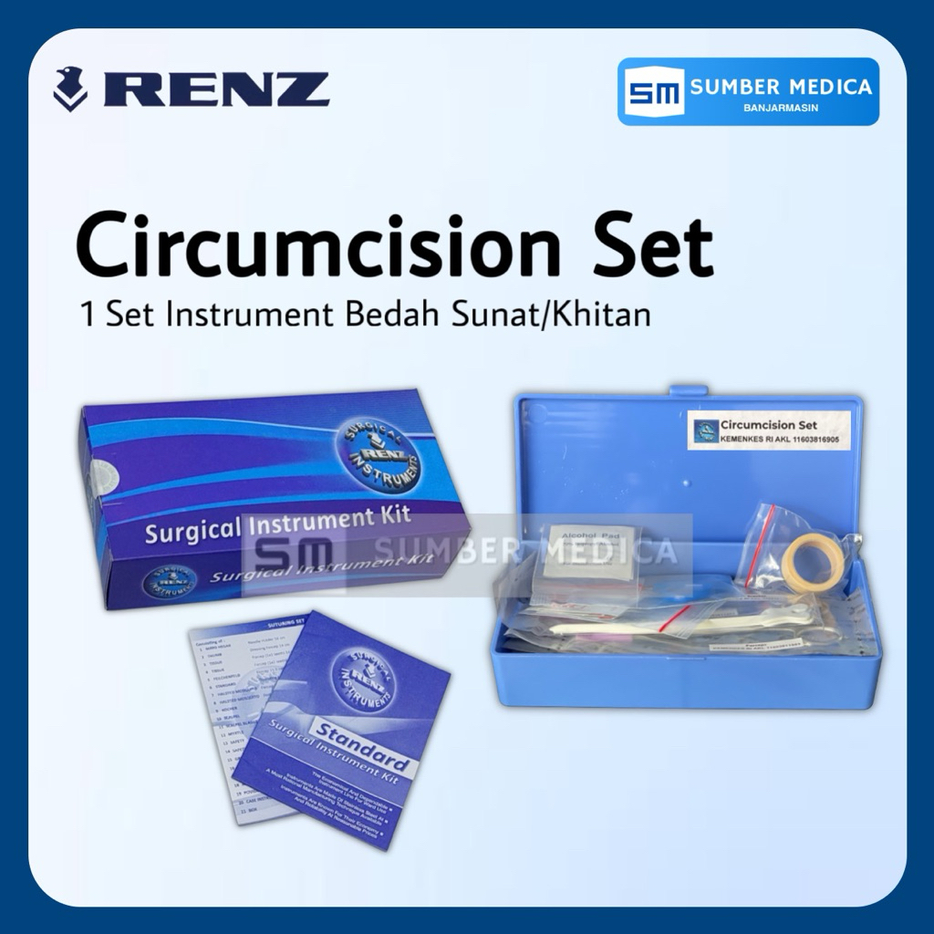 Jual Circumcision Set RENZ/1 Set Instrumet Untuk Sunat/Khitan Merek ...