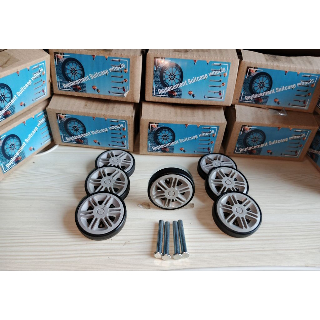 Jual Roda koper, Roda replacement, Roda Pergantian 1 Set 8 Keping & As ...