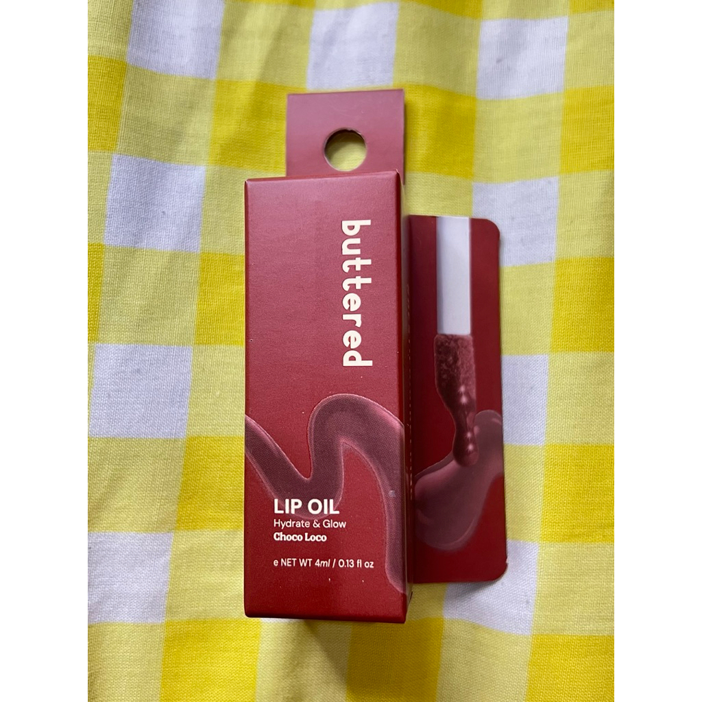 Jual Buttered Lip Oil Shade Choco Loco Liptint Lipstick | Shopee Indonesia
