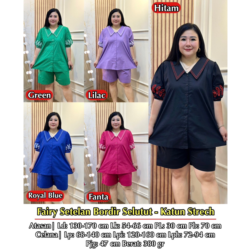 Jual FINA BIGSIZE - (FAIRY SETELAN SELUTUT) SETELAN WANITA JUMBO ...