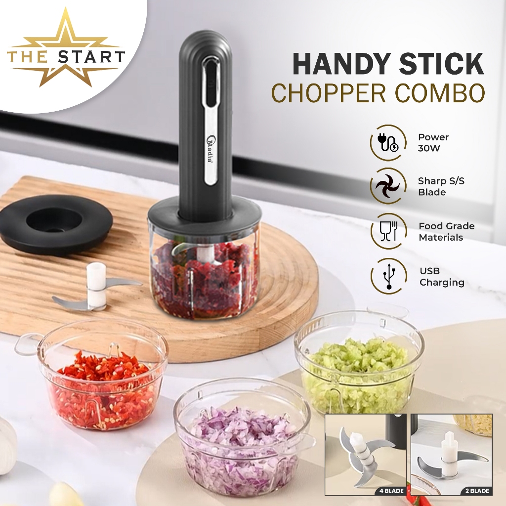 Jual Chopper Penggiling Daging Elektrik Blender Bumbu Multifungsi 4 In ...