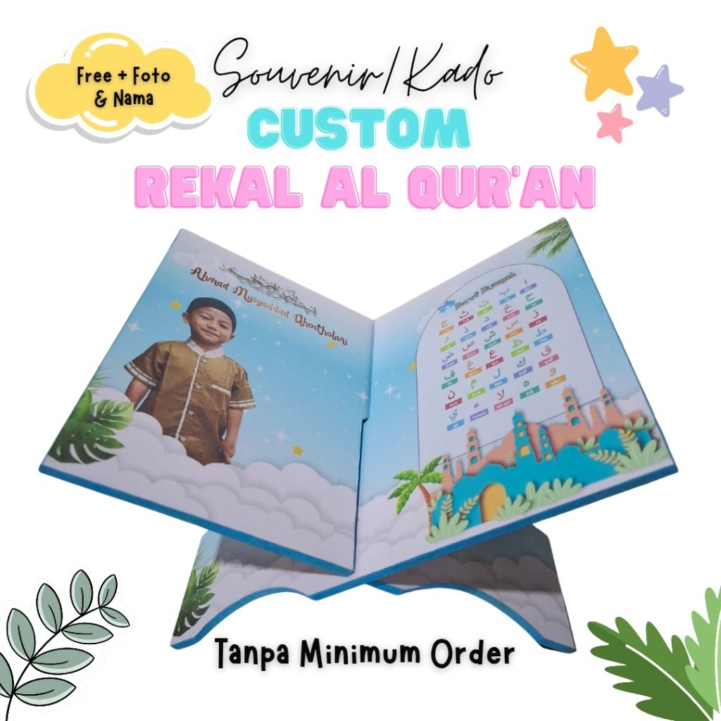 Jual Souvenir Kado Custom Rekal Al Quran boleh custom foto, nama, logo ...