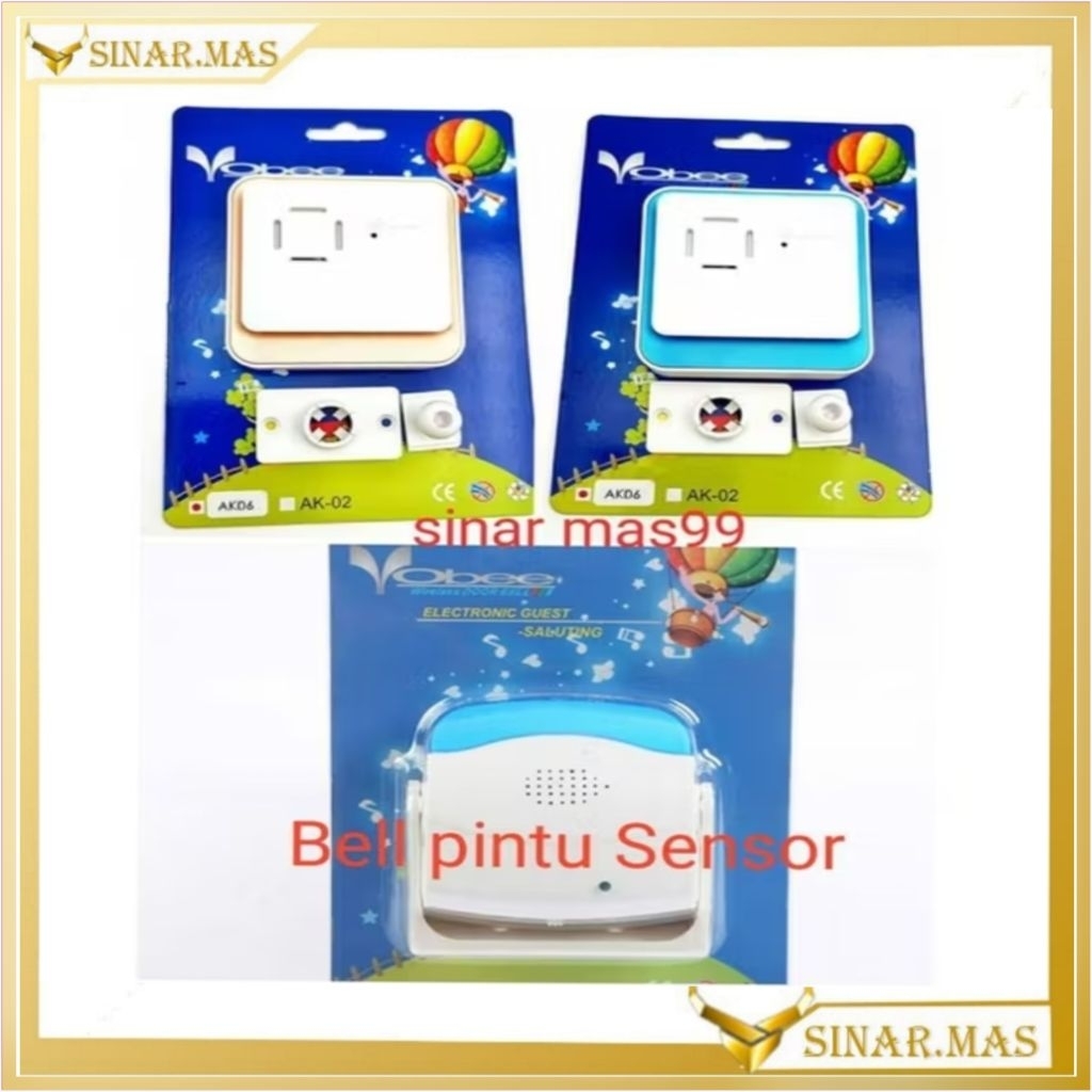 Jual Bel Pintu Sensor Gerak Otomatis /Bell Sensor /Bell Pintu Wireless ...