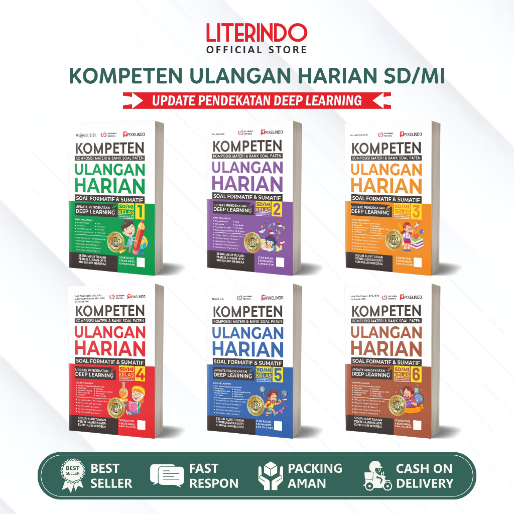 Jual Buku Kompeten Ulangan Harian Kelas 1, 2, 3, 4, 5, & 6 SD/MI Update ...