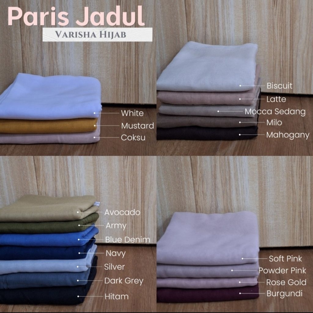 Jual Paris Jadul Varisha Hijab/ Paris Segi Empat by Varisha Hijab ...