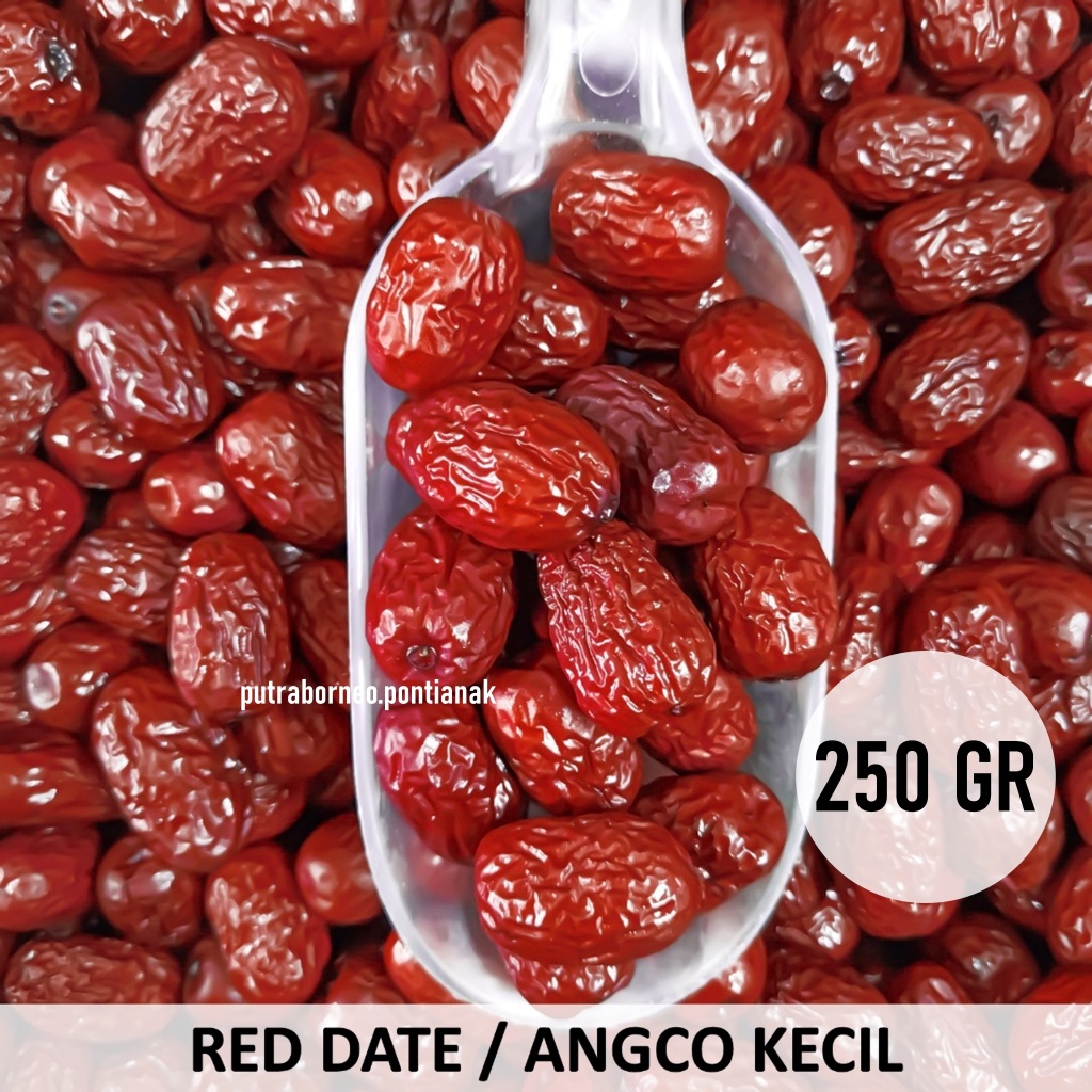 Jual Angco Merah Kecil 250gr / Red Dates / Jujube / Hong Zao / Kurma ...