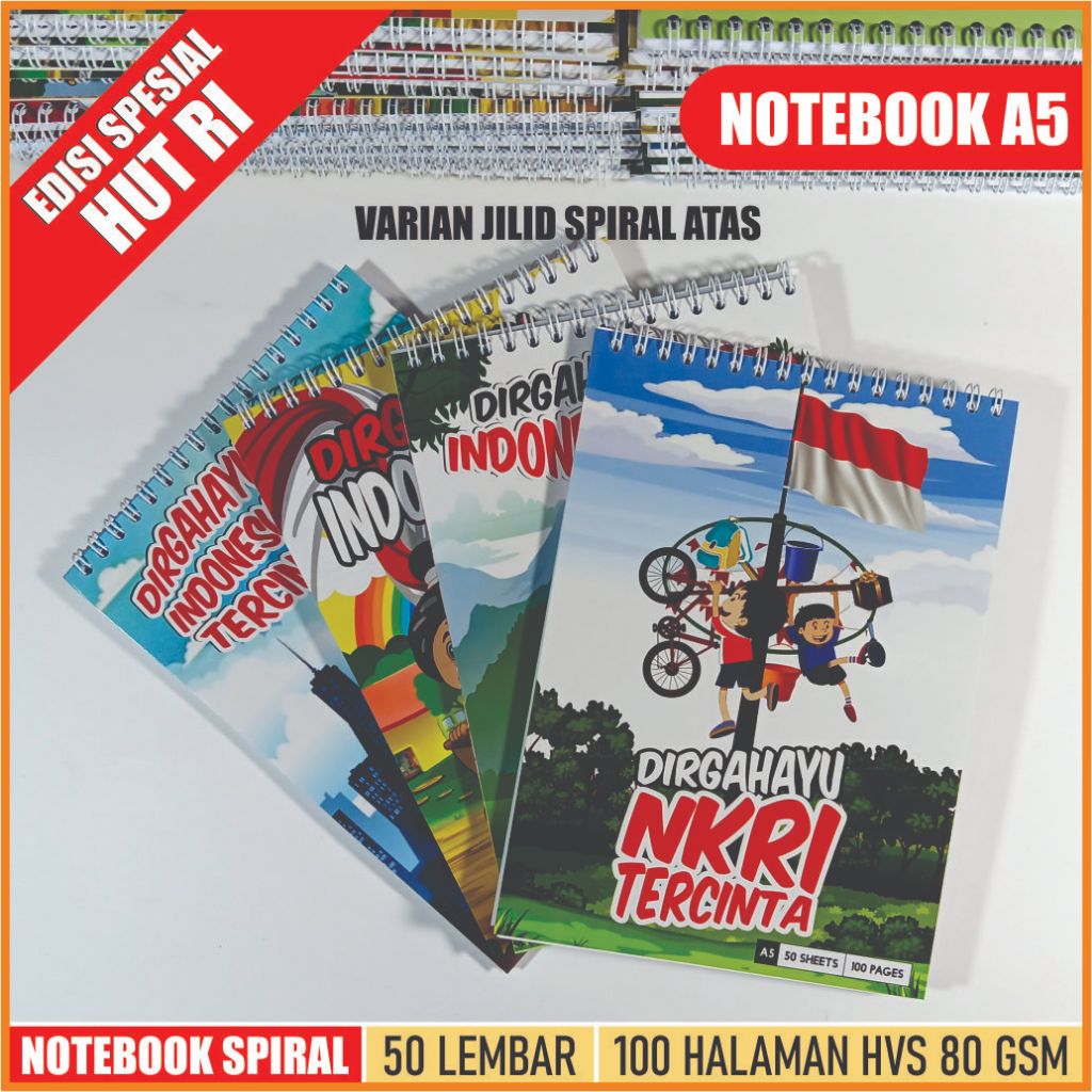 Jual NOTEBOOK SPIRAL A5/BUKU TULIS/Souvenir/Hadiah /Jilid Atas | Shopee ...