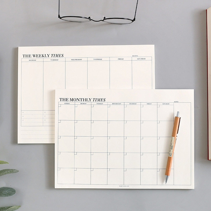 Jual Daily Weekly Monthly Planner 60 Lembar - Memo Pad Timetable ...