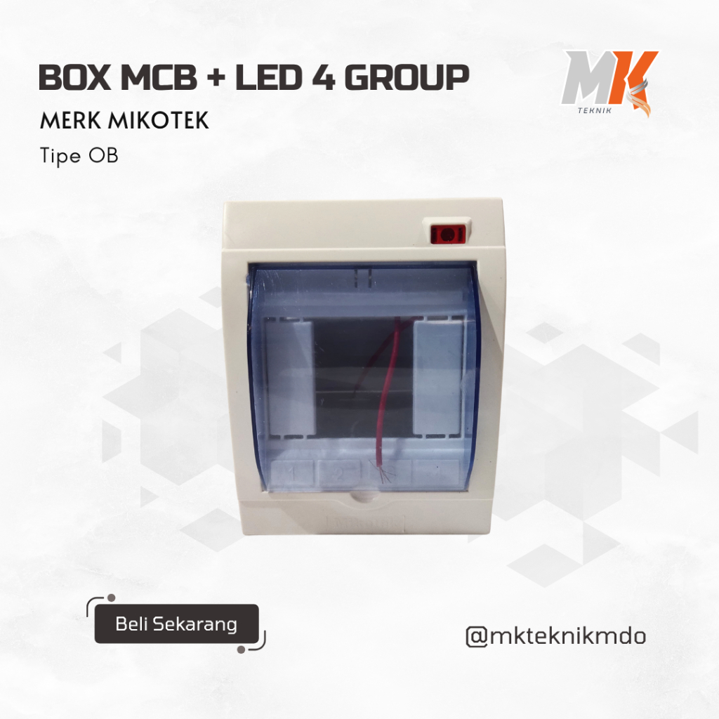 Jual BOX MCB + LED 4 GROUP MIKOTEK | Shopee Indonesia