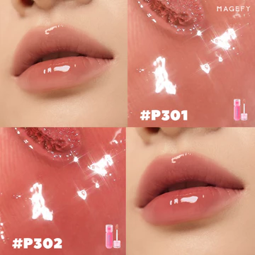 MAGEFY Moisturizing Lip Tint Lip Gloss Long Lasting Lip Gloss Tahan Air Lipstik Lipstick MF L03