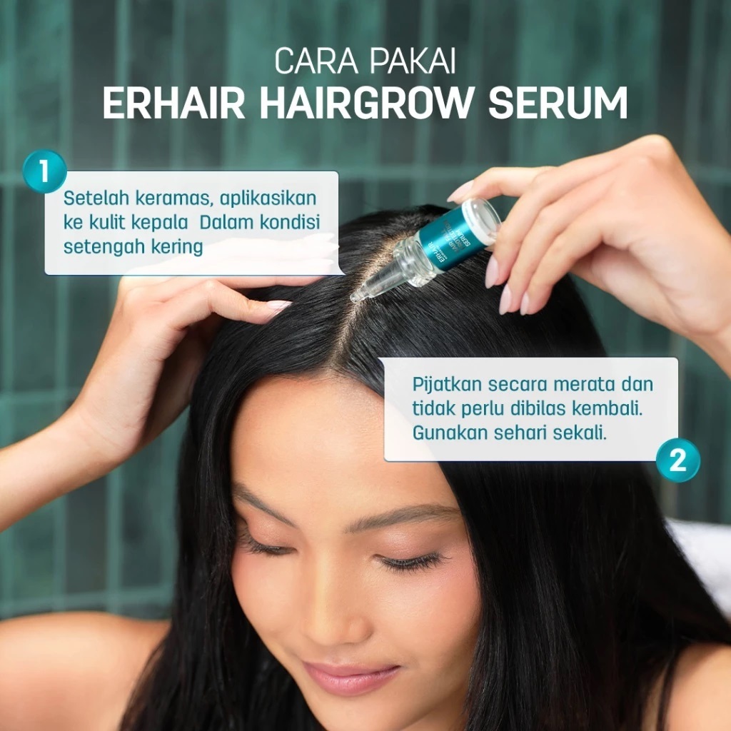 Jual ERHA ERHAIR Hairgrow Shampoo + Serum - Paket Penumbuh Rambut ...