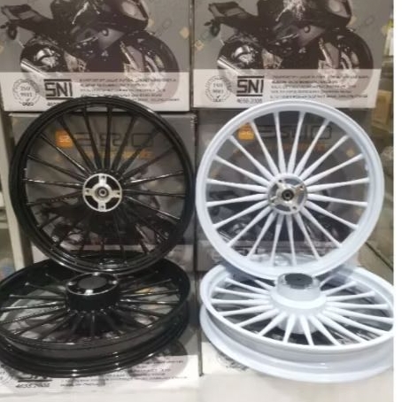 Jual velg racing supra x 125 double disk supra x 125 fi merk axio bonus ...