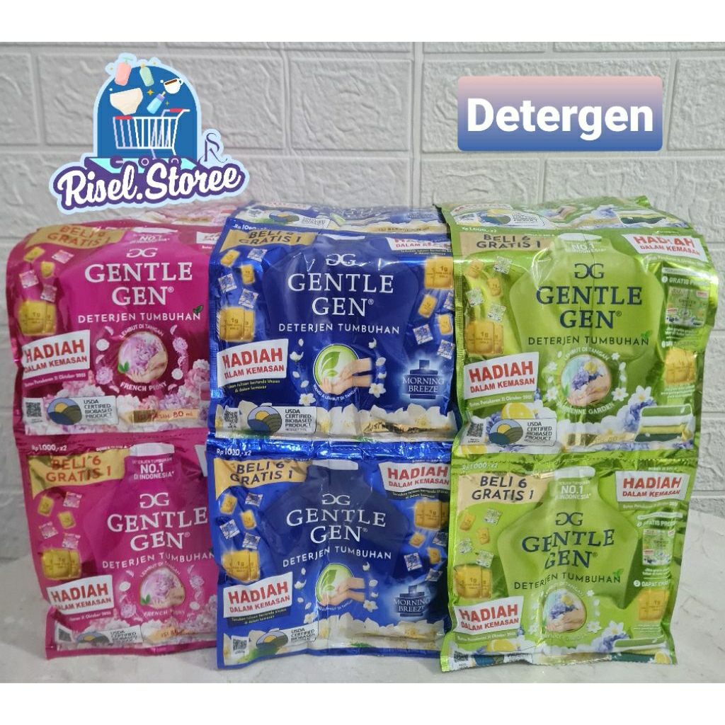 Jual 28 PCS GENTLE GEN LIQUID 1000AN // 2 RENCENG DETERGEN PAKAIAN ...