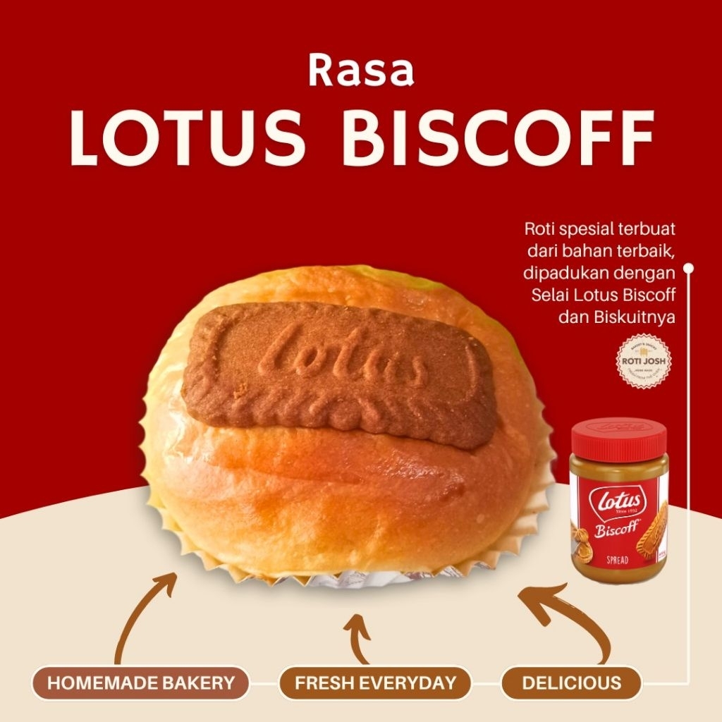 Jual Roti Lotus Biscoff - Selai Belgia - Roti Josh. (pesan sebelum jam ...