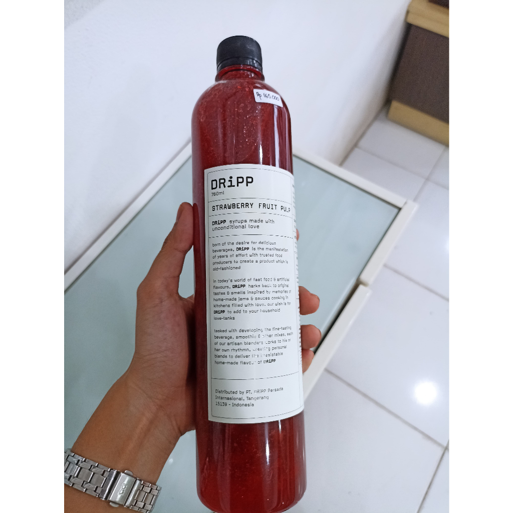 Jual DRIPP STRAWBERRY FRUIT PULP MINUMAN SIRUP PREMIIUM/SYRUP ...