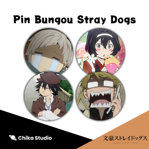 Jual [FAN MERCH] Pin Button Peniti Bungou Stray dogs / Bungō Sutorei ...