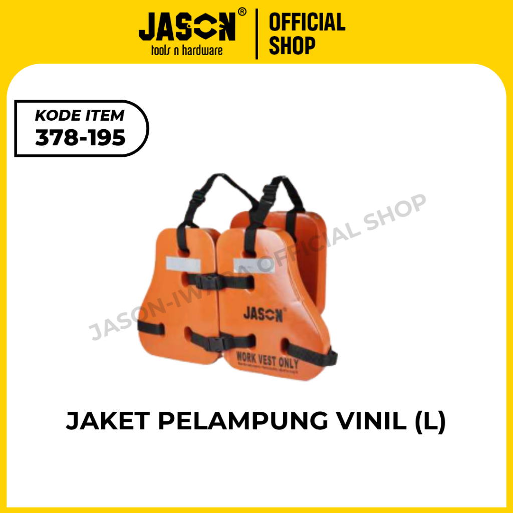 Jual Jason Life Jacket Vinyl - Pelampung Tiga Sisi Vinil Work Vest ...