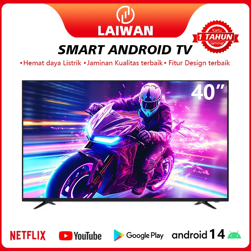 Jual LAIWAN Smart TV 40 inch TV Digital 32/43/40 inch Android standing ...