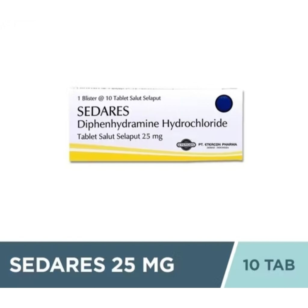 Jual SEDARES 25MG 10 TABLET 1 STRIP | Shopee Indonesia