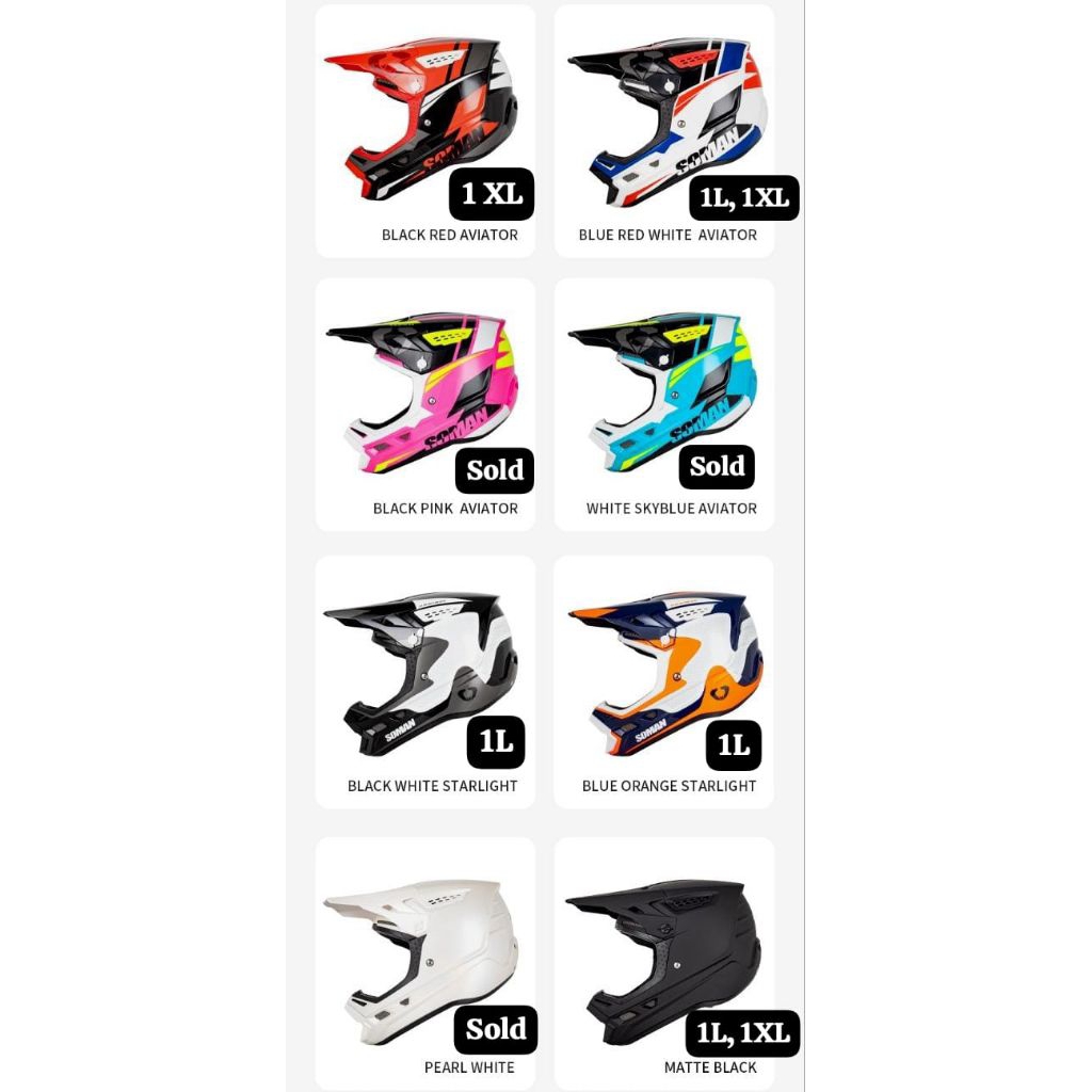 Jual HELM TRAIL MX ENDURO RINGAN SOMAN 2025 NEW TERBARU | Shopee Indonesia