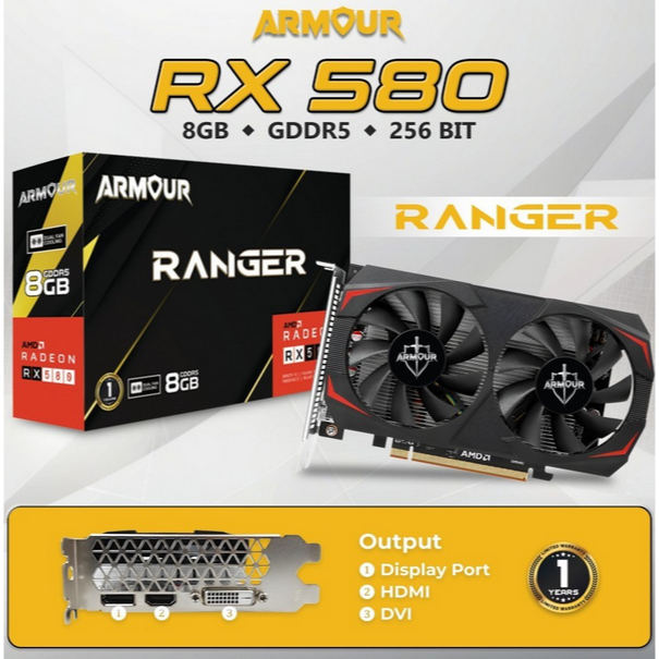 Jual VGA ARMOUR RX 580 8GB DDR5 256BIT RX580 8GB RX-580 8GB | Shopee ...