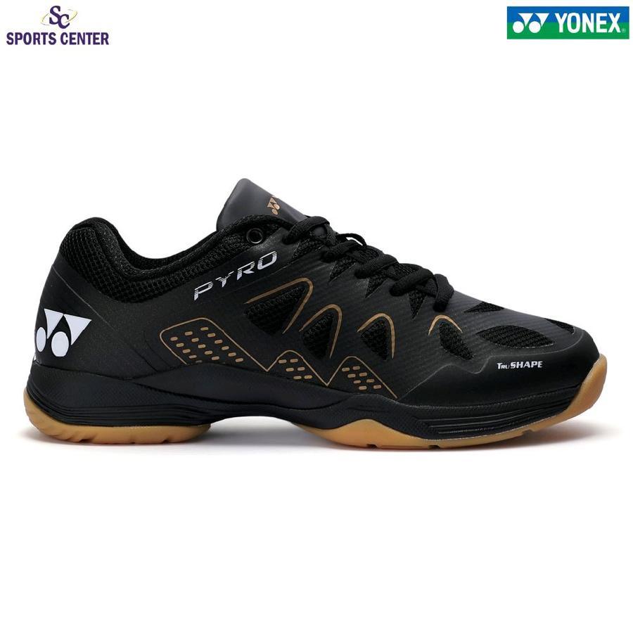 Jual New Sepatu Badminton Yonex Pyro Black / Gold | Shopee Indonesia