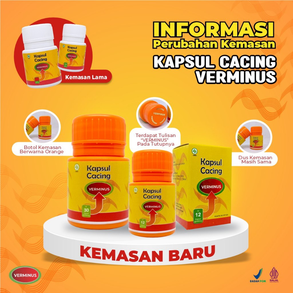Jual VERMINUS 30 Kapsul Cacing Tanah Obat Herbal Tipes DBD Penurun ...