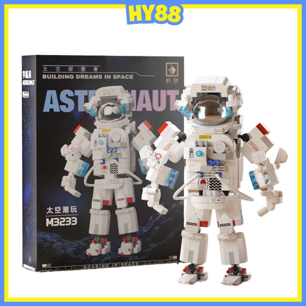 Jual HY Astronot Brick Building Toys Puzzle Mainan Anak Balok Susun DIY ...