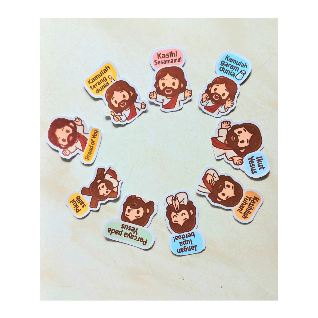 Jual Sticker Pack Kristen - Pesan Yesus | Shopee Indonesia