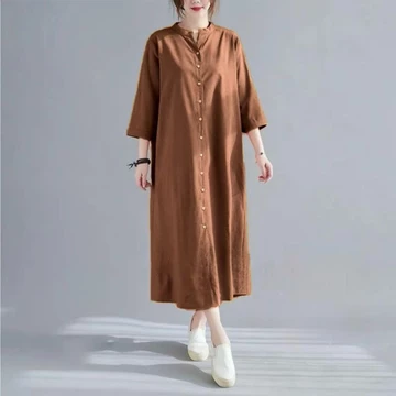 Midi Dress Patria Korean Style Katun