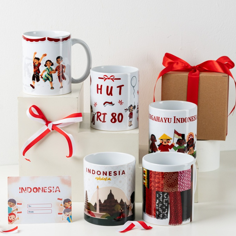 Seruni Living Hampers/ Kado Berisi  Mug Seri Nusantara Merdeka-Edisi Khusus Kemerdekaan RI 17 Agustus