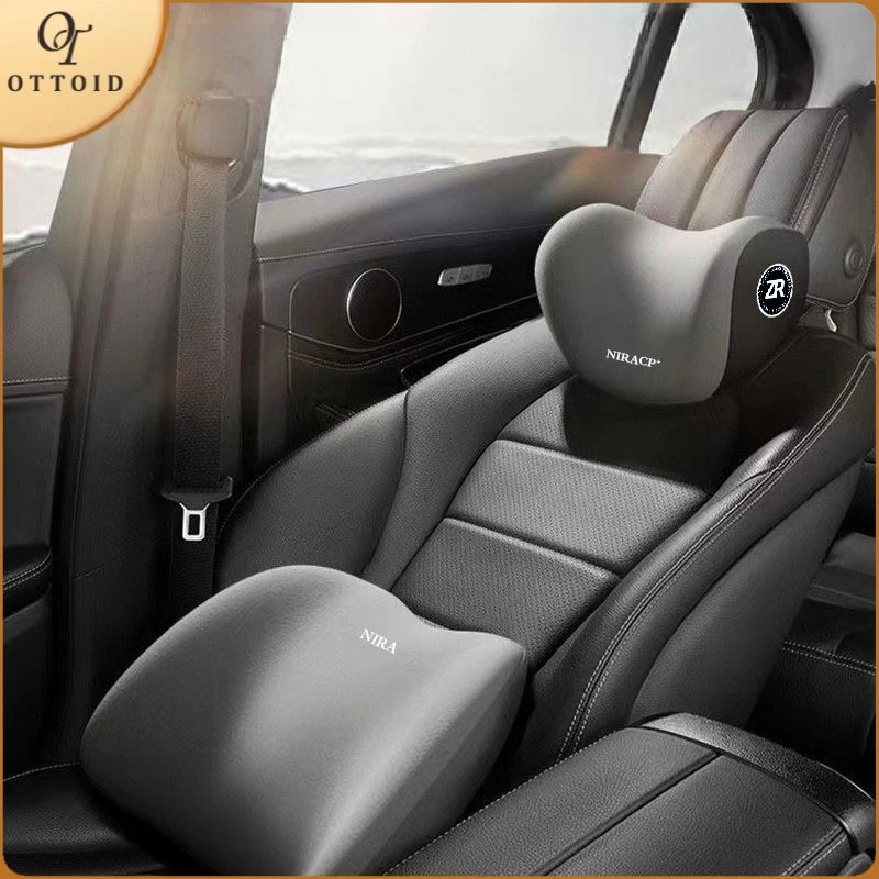 Bantal Leher & Pinggang Mobil! Memory Foam