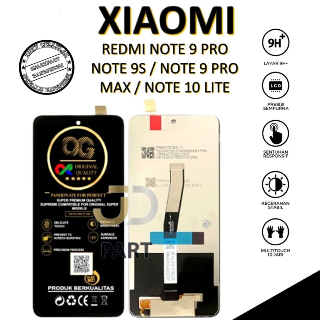 Jual Lcd Touchscreen Xiaomi Redmi Note 9 Pro / Note 9s / Note 9 Pro Max ...