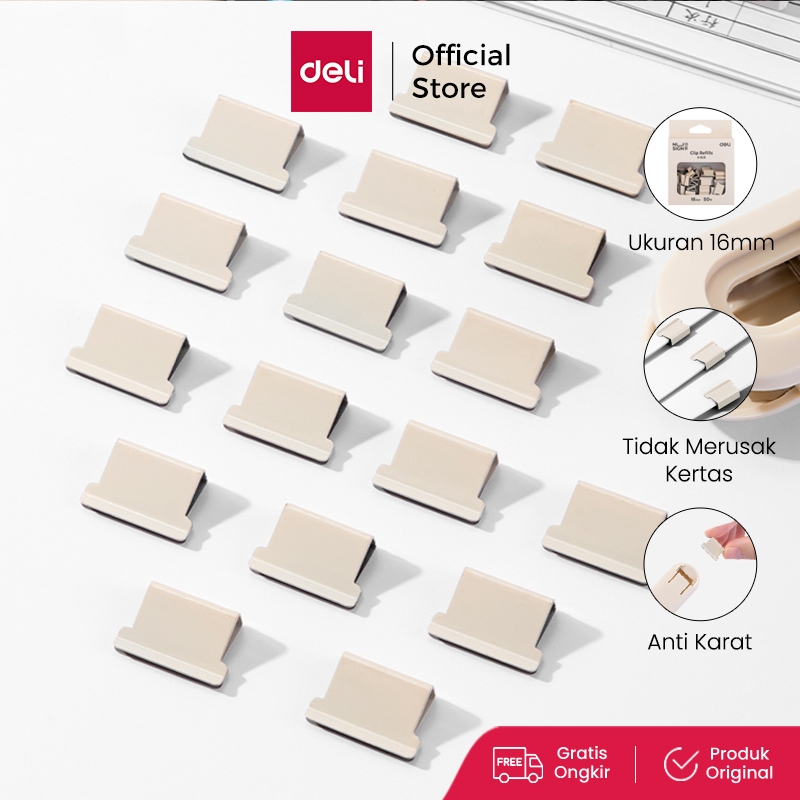 Jual Nusign Fastener Clip Refill / Refill Binder Clip / Isi Penjepit ...