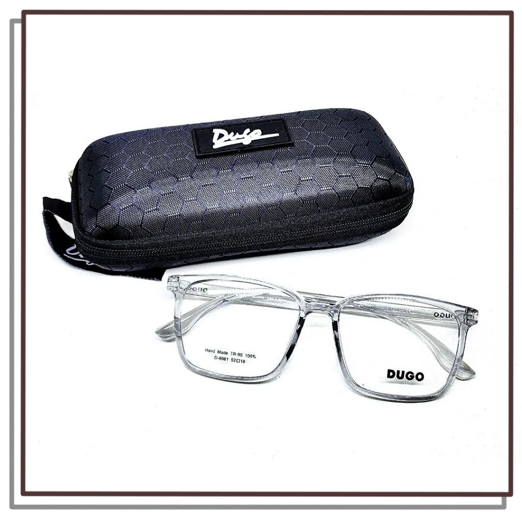 Jual FRAME KACAMATA PLASTIK DUGO 6061 Model Keren Elegan Transparan ...