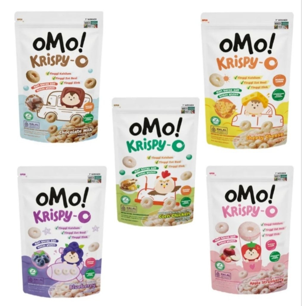 Jual OMO KRISPY-O SNACK ANAK SEHAT| CEMILAN SEHAT | Shopee Indonesia